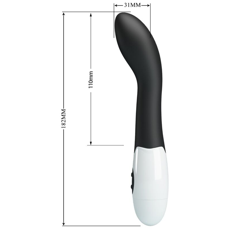 Pretty Love Bishop G-spot Vibrator Black