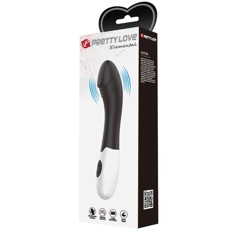 Pretty Love Elemental G-spot Vibrator Black