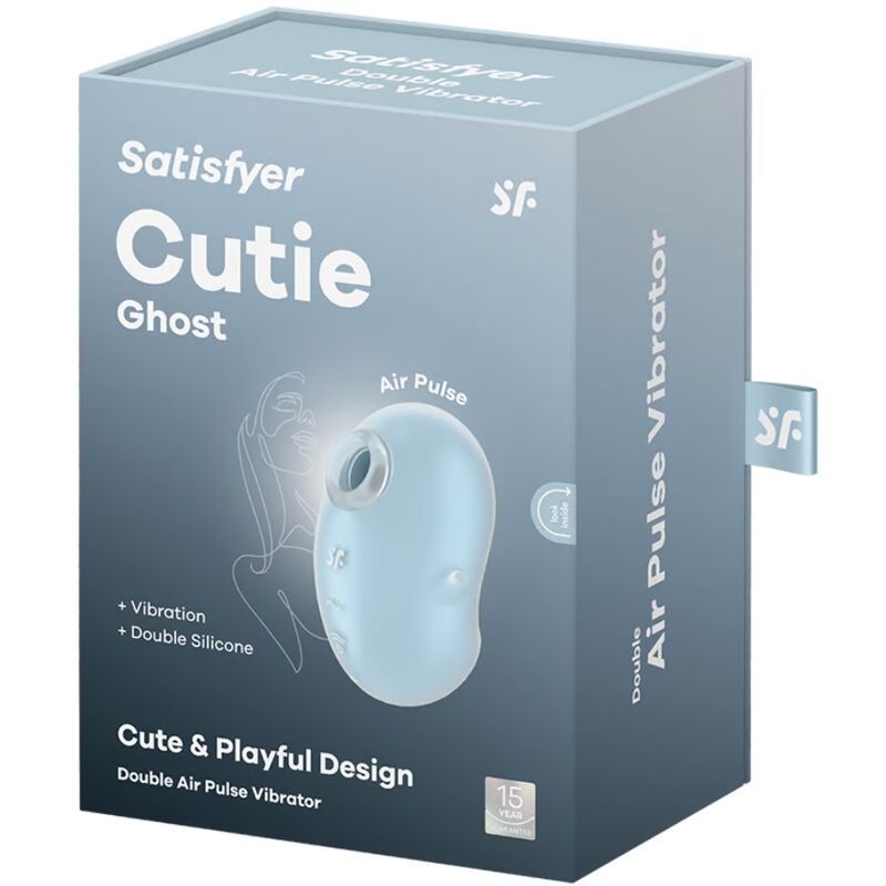 Satisfyer Cutie Ghost Air Pulse Clitoral Vibrator Light Blue