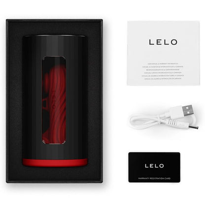 LELO F1S V3 Pleasure Console AI App Enabled Silicone Penis Masturbator Red