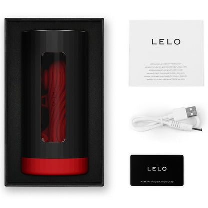 LELO F1S V3 XL Pleasure Console AI App Enabled Silicone Penis Masturbator Red