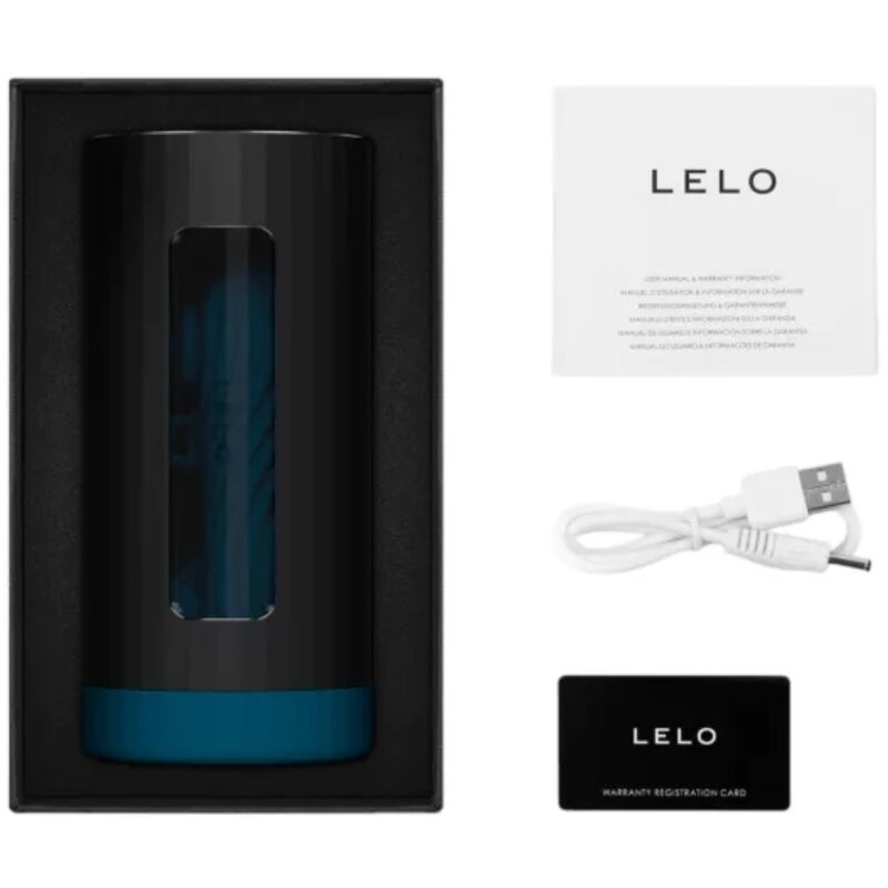 LELO F1S V3 XL Pleasure Console AI App Enabled Silicone Penis Masturbator Teal