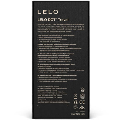 LELO Dot Travel Pinpoint Clitoral Vibrator Purple