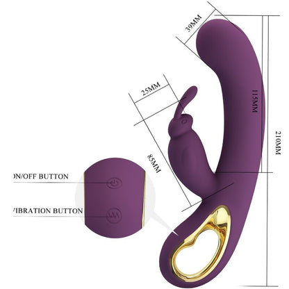 Pretty Love Liam Rabbit Vibrator Purple