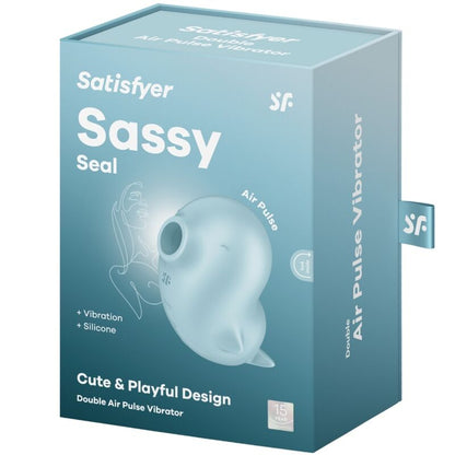 Satisfyer Sassy Seal Air Pulse Clitoral Vibrator Blue