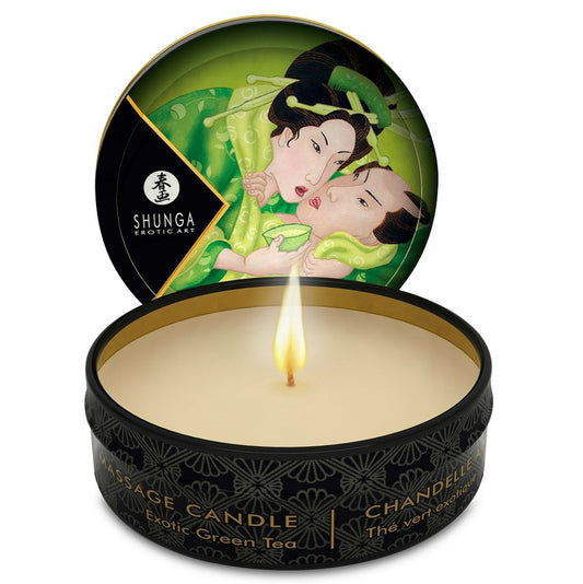 Shunga Mini Massage Candle Exotic Green Tea 30ml