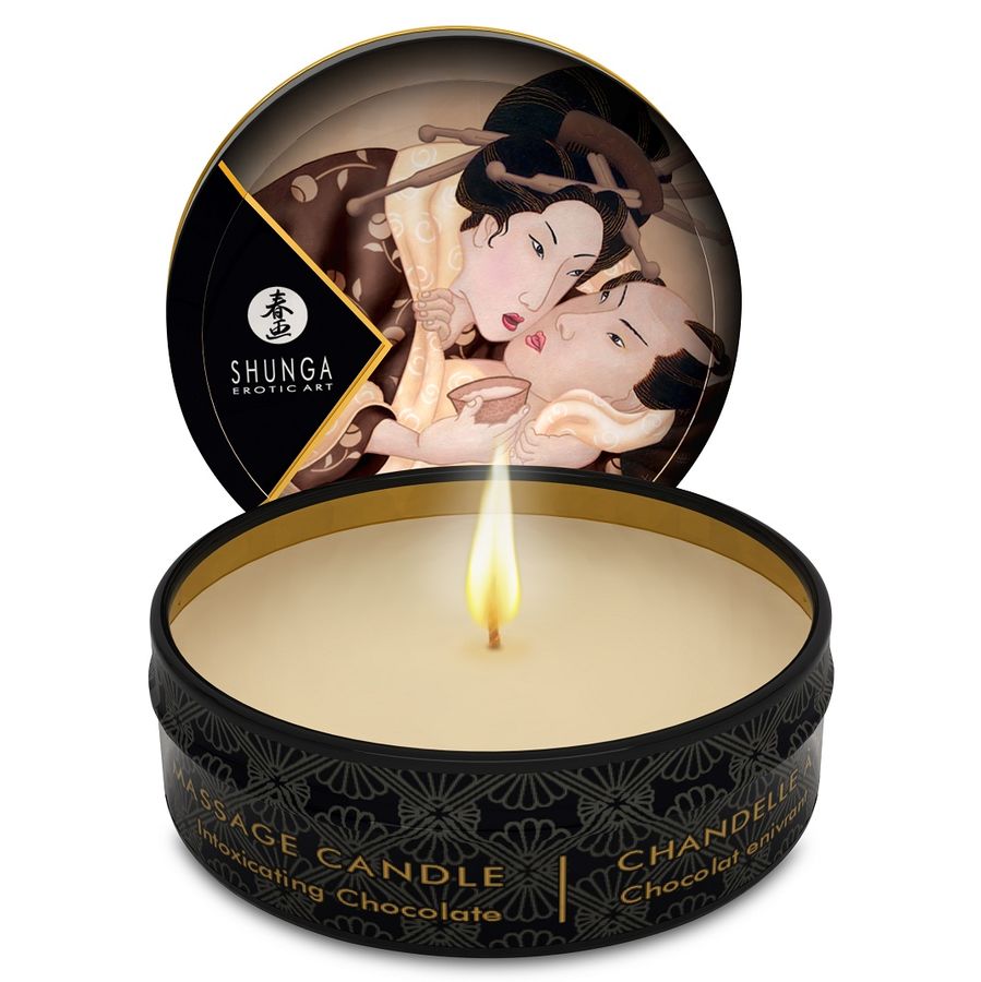 Shunga Mini Massage Candle Intoxicating Chocolate 30ml