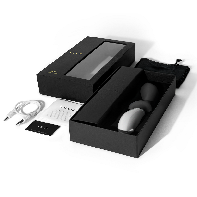 LELO Loki Vibrating Prostate Massager Obsidian Black