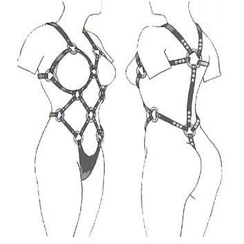 Leather Body Women Full Body Leather Harness