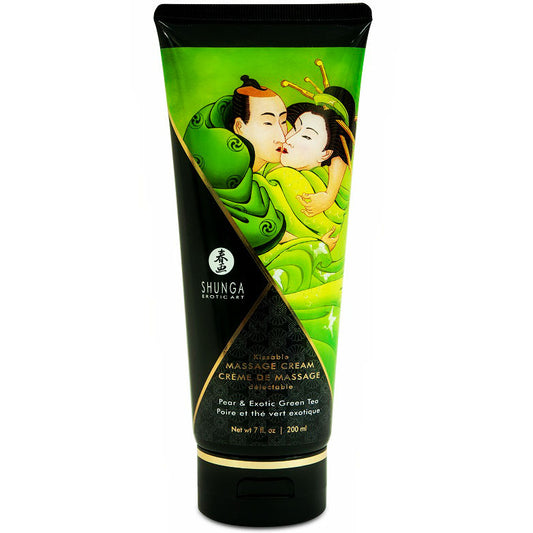 Shunga Kissable Massage Cream Pear & Exotic Green Tea 200ml