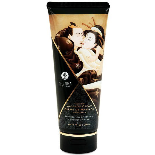 Shunga Kissable Massage Cream Intoxicating Chocolate 200ml