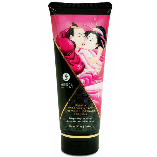 Shunga Kissable Massage Cream Raspberry Feeling 200ml