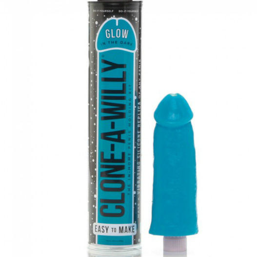 Clone A Willy DIY Homemade Dildo Clone Kit Glow In The Dark Blue