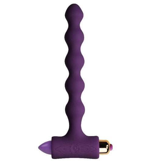 Rocks-Off Petite Sensations Pearls Vibrating Beaded Butt Plug Purple