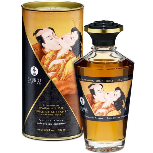 Shunga Aphrodisiac Warming Oil Caramel Kisses 100ml