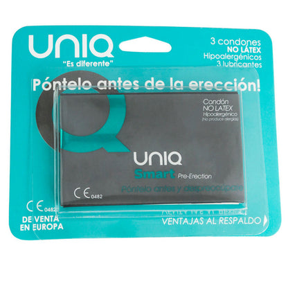 Uniq Smart Latex Free Condoms 3 Pack