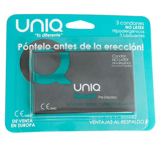 Uniq Smart Latex Free Condoms 3 Pack