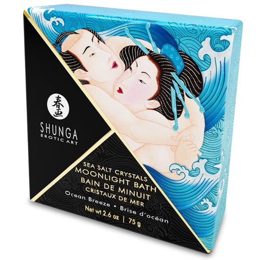 Shunga Moonlight Bath Sea Salt Crystals Ocean Temptations 75g