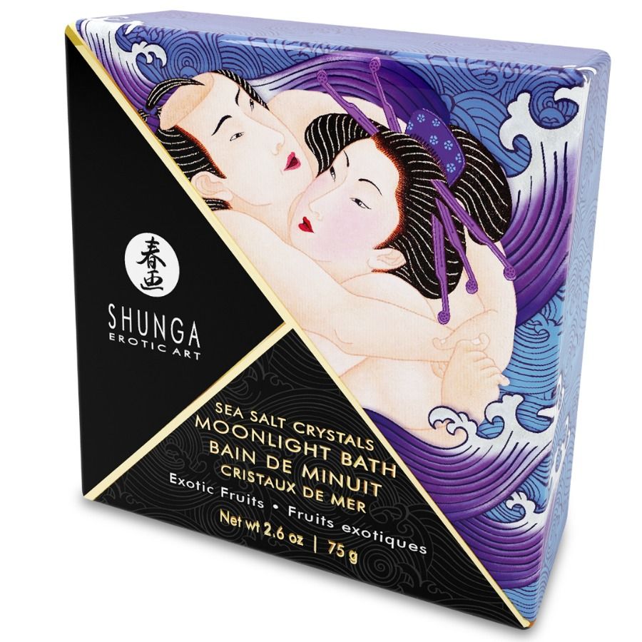 Shunga Moonlight Bath Sea Salt Crystals Exotic Fruits 75g