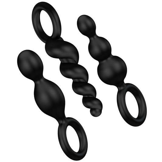 Satisfyer Booty Call Set of 3 Black Anal Beads