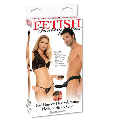 Fetish Fantasy Series Vibrating Hollow Strap-on Dildo