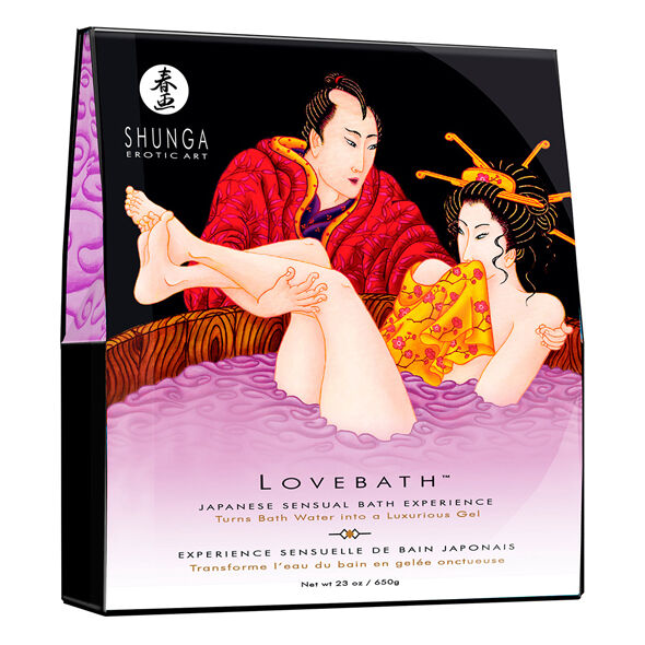 Shunga Lovebath Sensual Bath Experience Sensual Lotus 650g