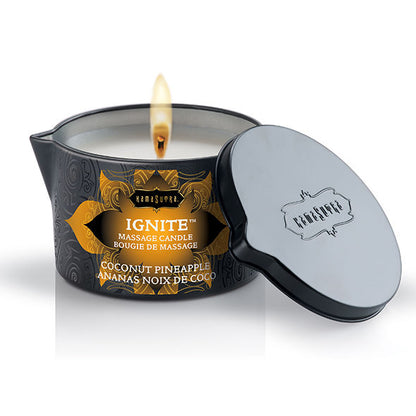 Kama Sutra Ignite Massage Oil Candle Coconut Pineapple