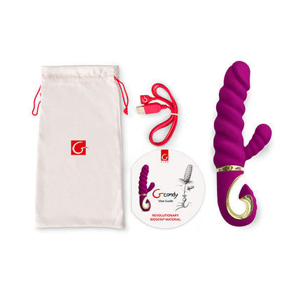 Gvibe Gcandy Textured Rabbit Vibrator Purple