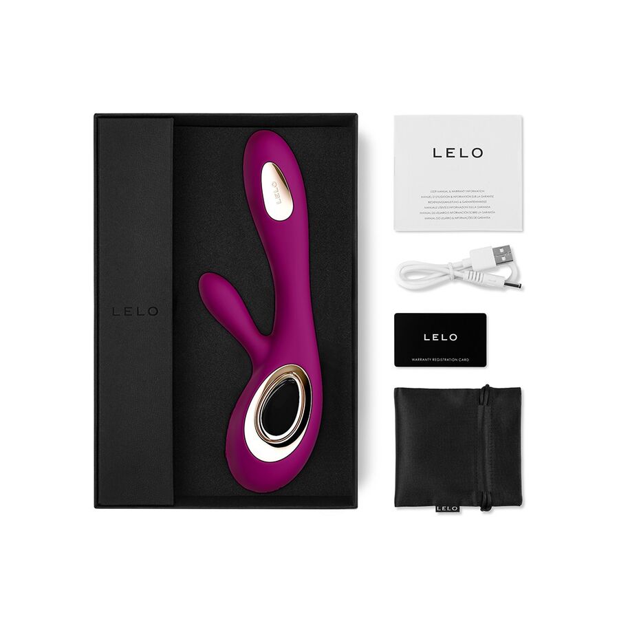 LELO Soraya Wave Rabbit Vibrator Deep Rose