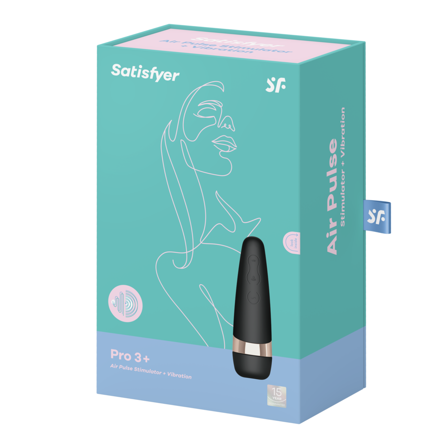 Satisfyer Pro 3+ Air Pulse Vibrating Clitoral Stimulator