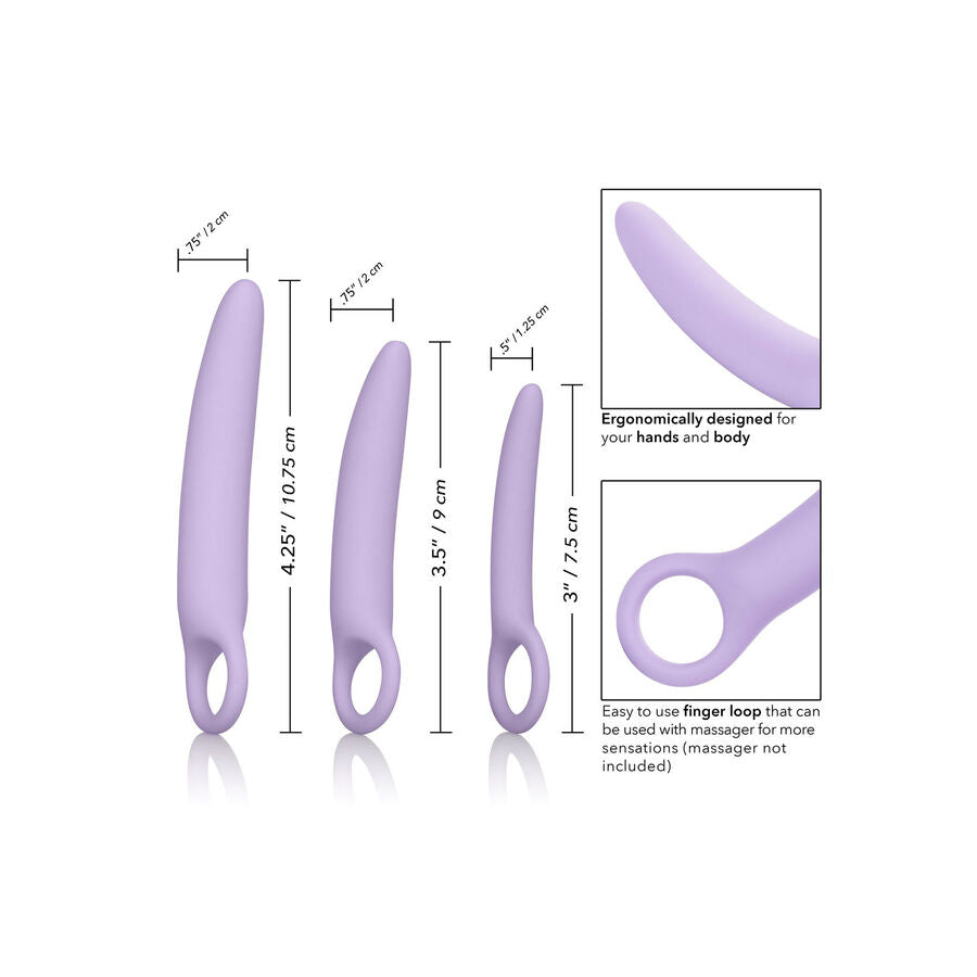 CalExotics Dr. Laura Berman Alena Set of 3 Silicone Dilators