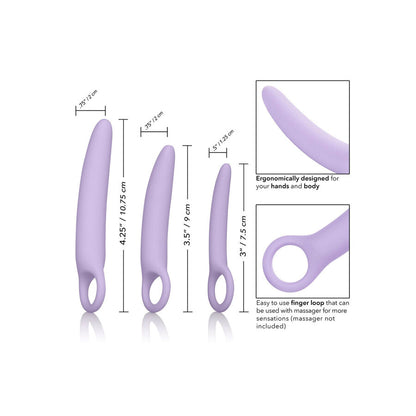 CalExotics Dr. Laura Berman Alena Set of 3 Silicone Dilators