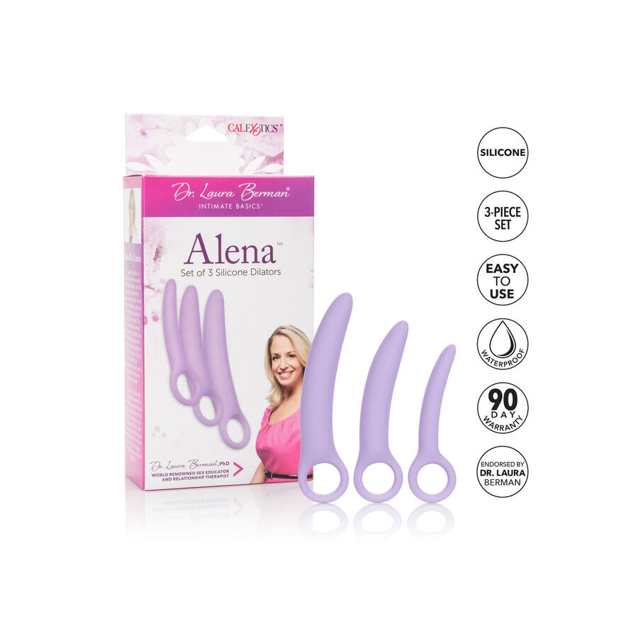 CalExotics Dr. Laura Berman Alena Set of 3 Silicone Dilators