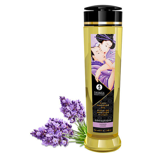 Shunga Erotic Massage Oil Lavender 240ml