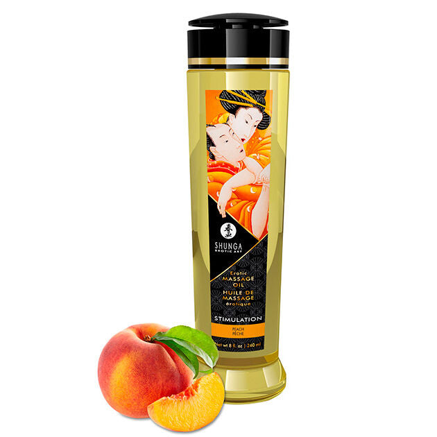 Shunga Erotic Massage Oil Stimulation Peach 240ml