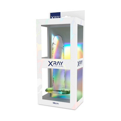 X Ray Clear Cock Dildo 18cm