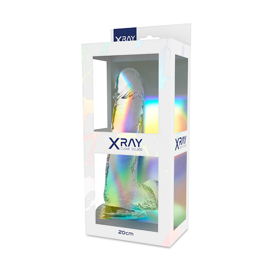 X Ray Clear Cock Dildo 20cm