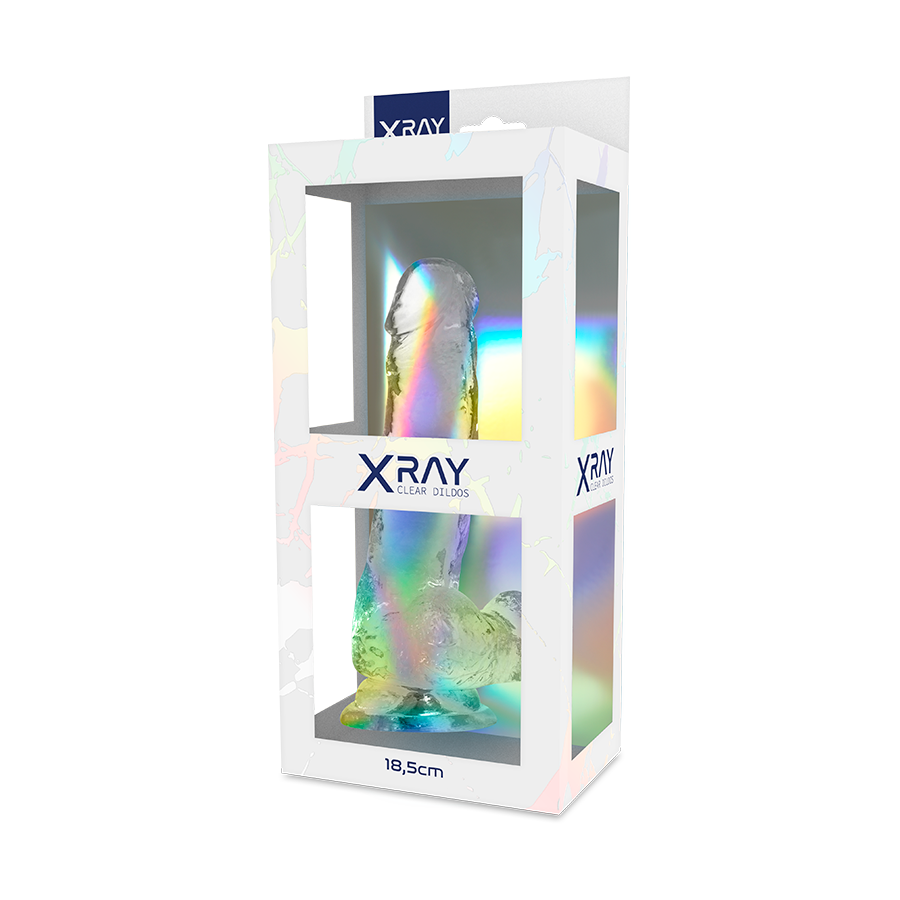 X Ray Clear Cock Dildo 18.5cm