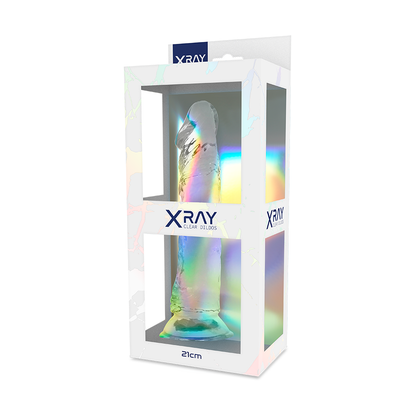 X Ray Clear Cock Dildo 21cm