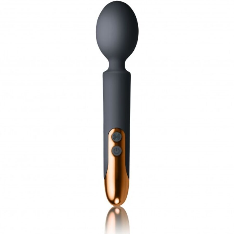 Rocks-Off Oriel Soft Flexible Silicone Wand Vibrator Black