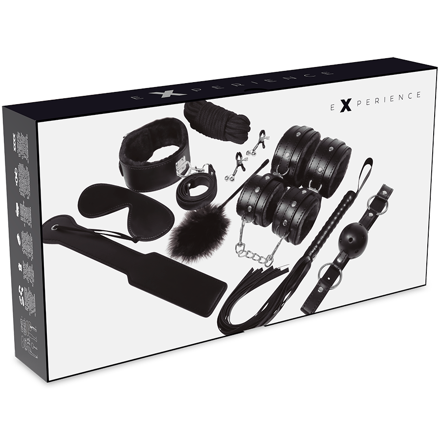 Experience Black 11 Piece Bondage Kit