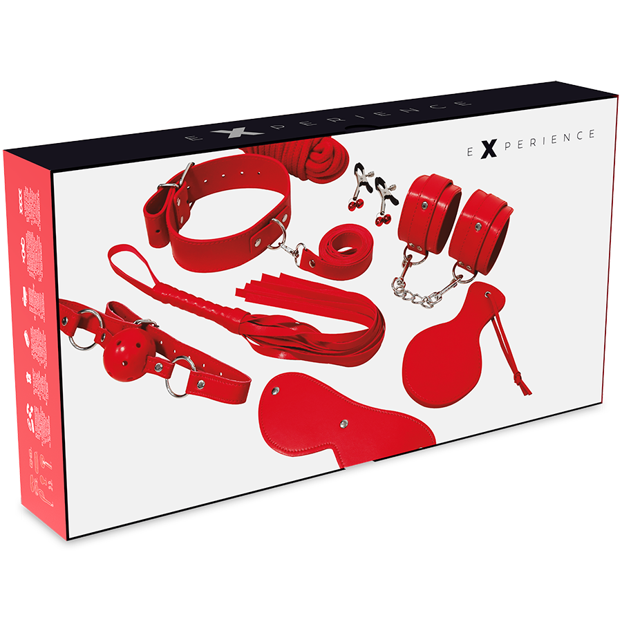 Experience Red 8 Piece Bondage Kit