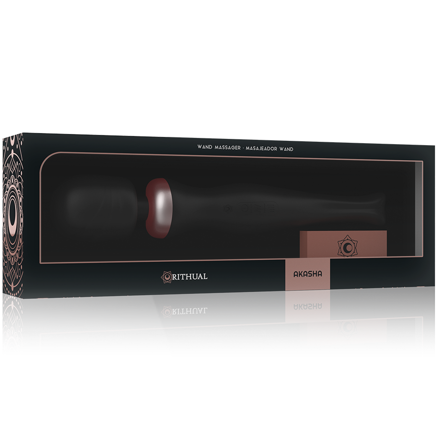 Rithual Akasha 2.0 Black Powerful Rechargeable Wand Vibrator