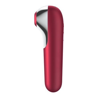 Satisfyer Dual Love Vibrating Air Pulse Clitoral Stimulator Red