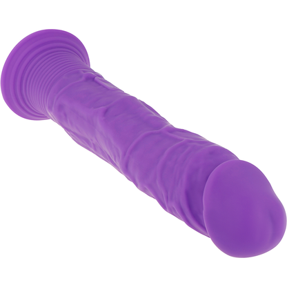 Ohmama Realistic Vibrating Silicone Dildo Purple