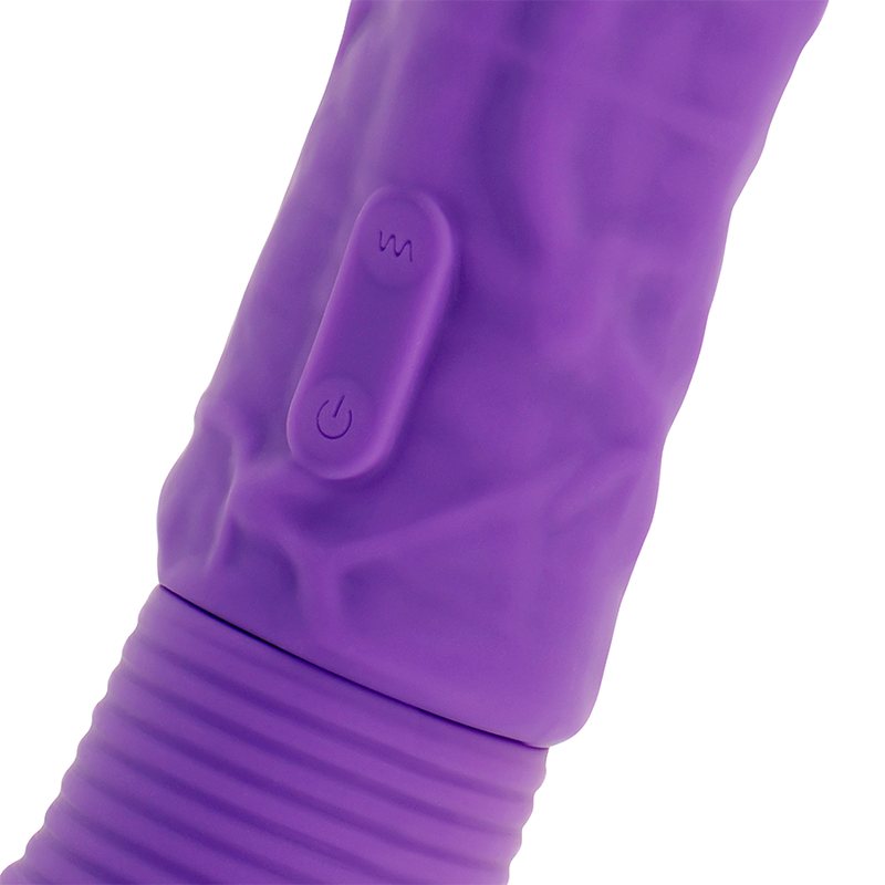 Ohmama Realistic Vibrating Silicone Dildo Purple