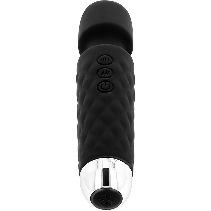 Ohmama Vibrating Silicone Wand Massager Black