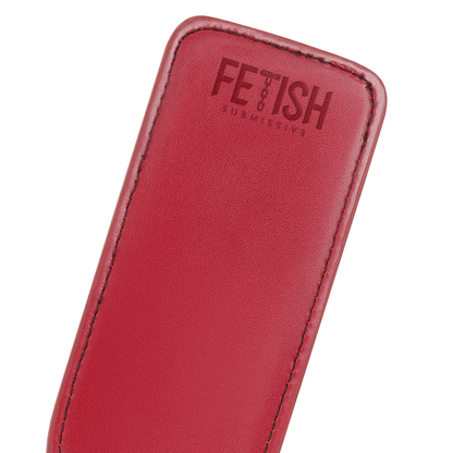 Fetish Submissive Dark Room Red Vegan Leather Paddle