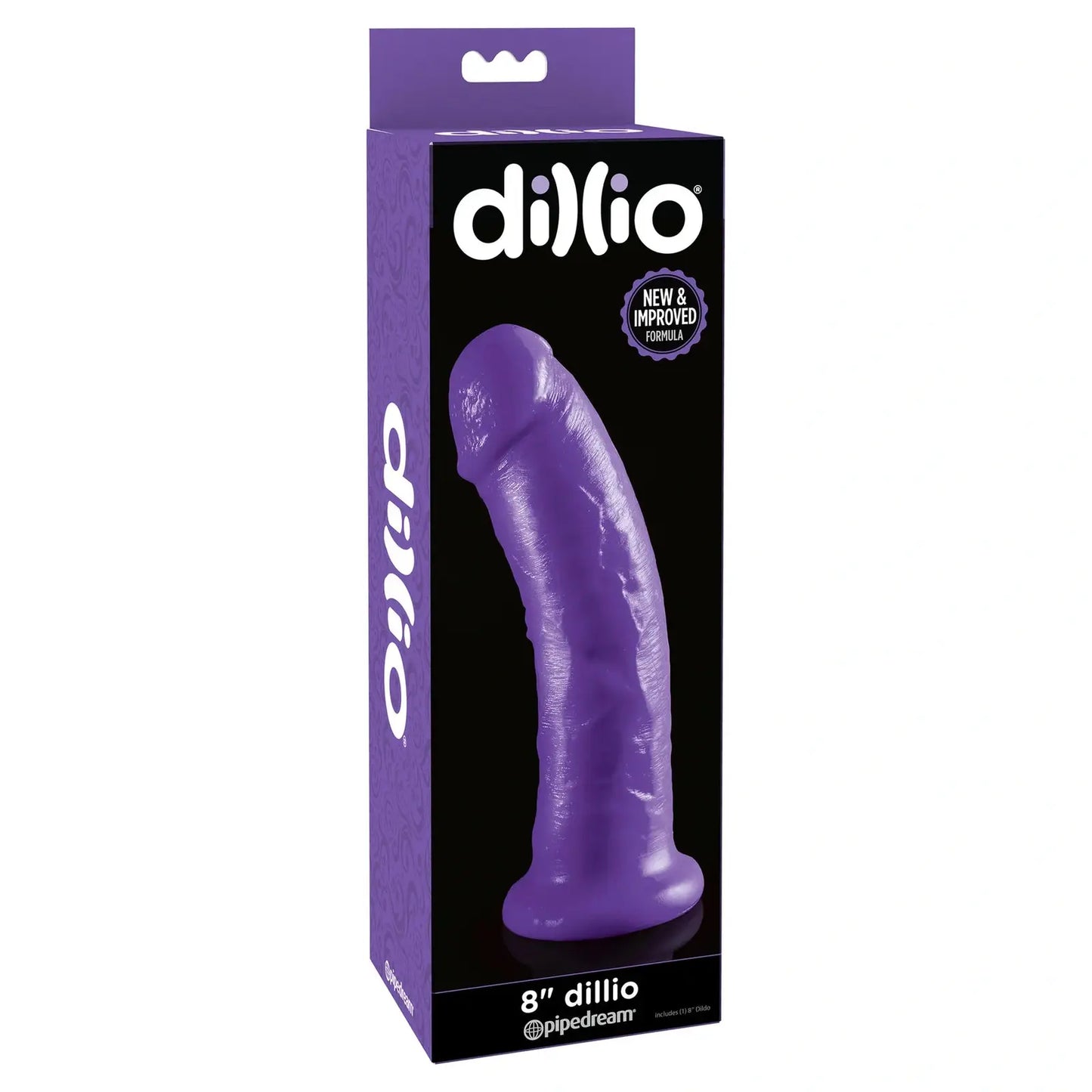 Dillio 21.5cm PVC Dildo Purple