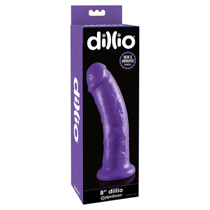 Dillio 21.5cm PVC Dildo Purple